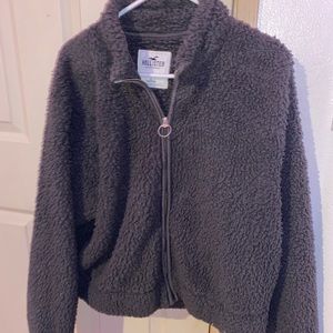 Hollister cropped Sherpa jacket